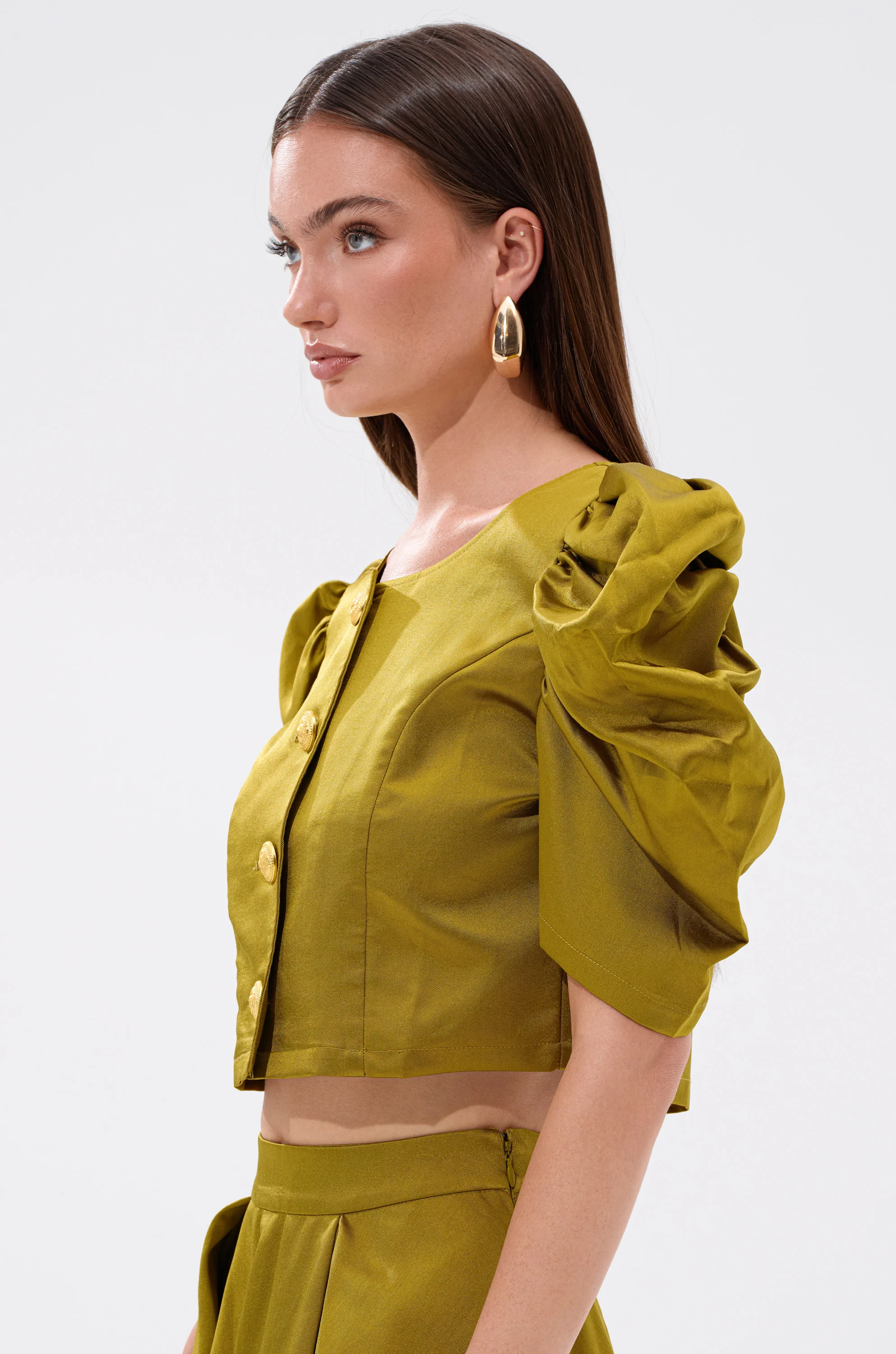 CHIC LADY BUTTON DOWN BLOUSE - Image 4