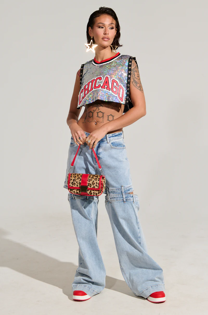 CHICAGO SEQUIN CROPPED TANK - Image 7