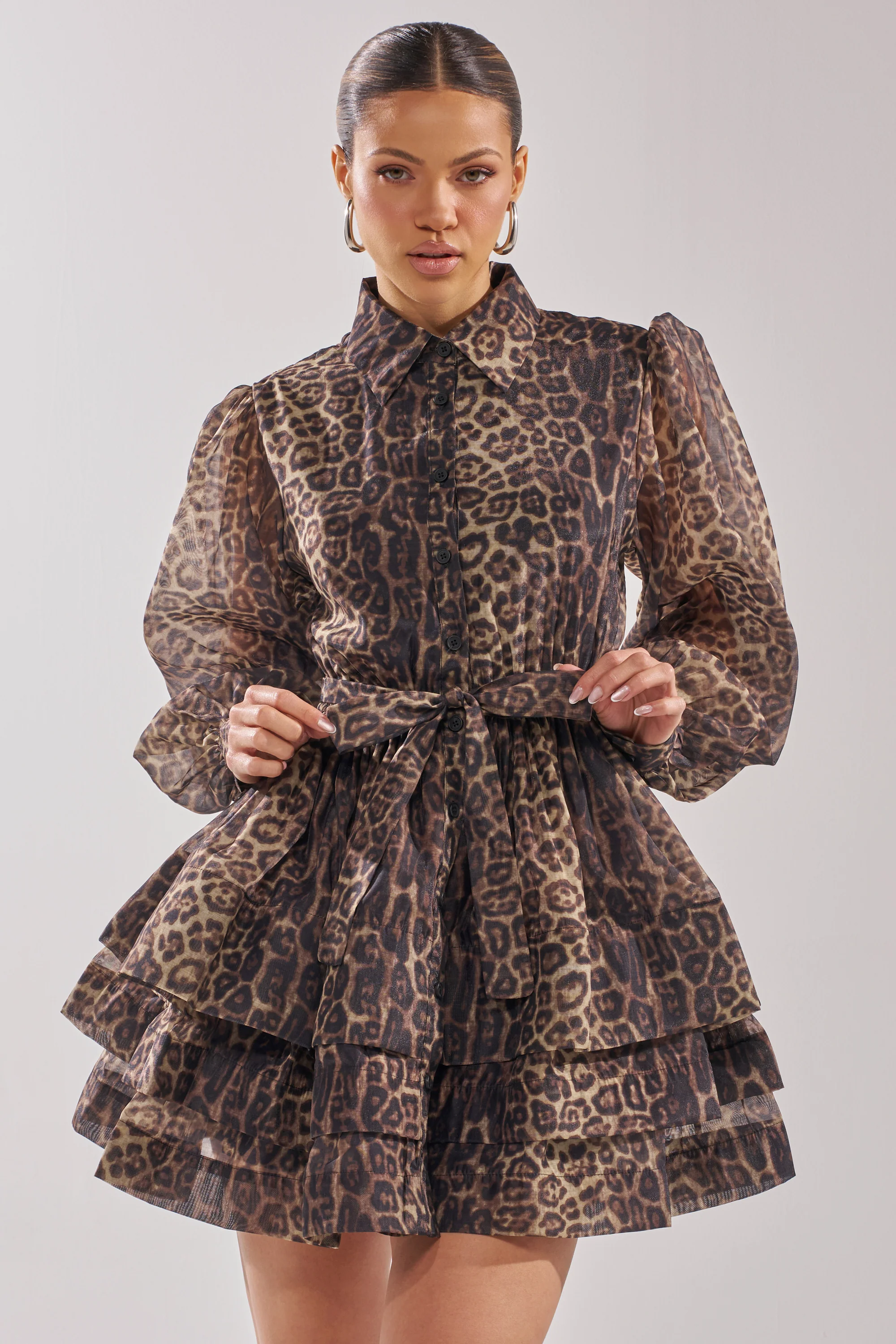 CHICEST OF CHIC LEOPARD PRINT MINI DRESS - Image 2