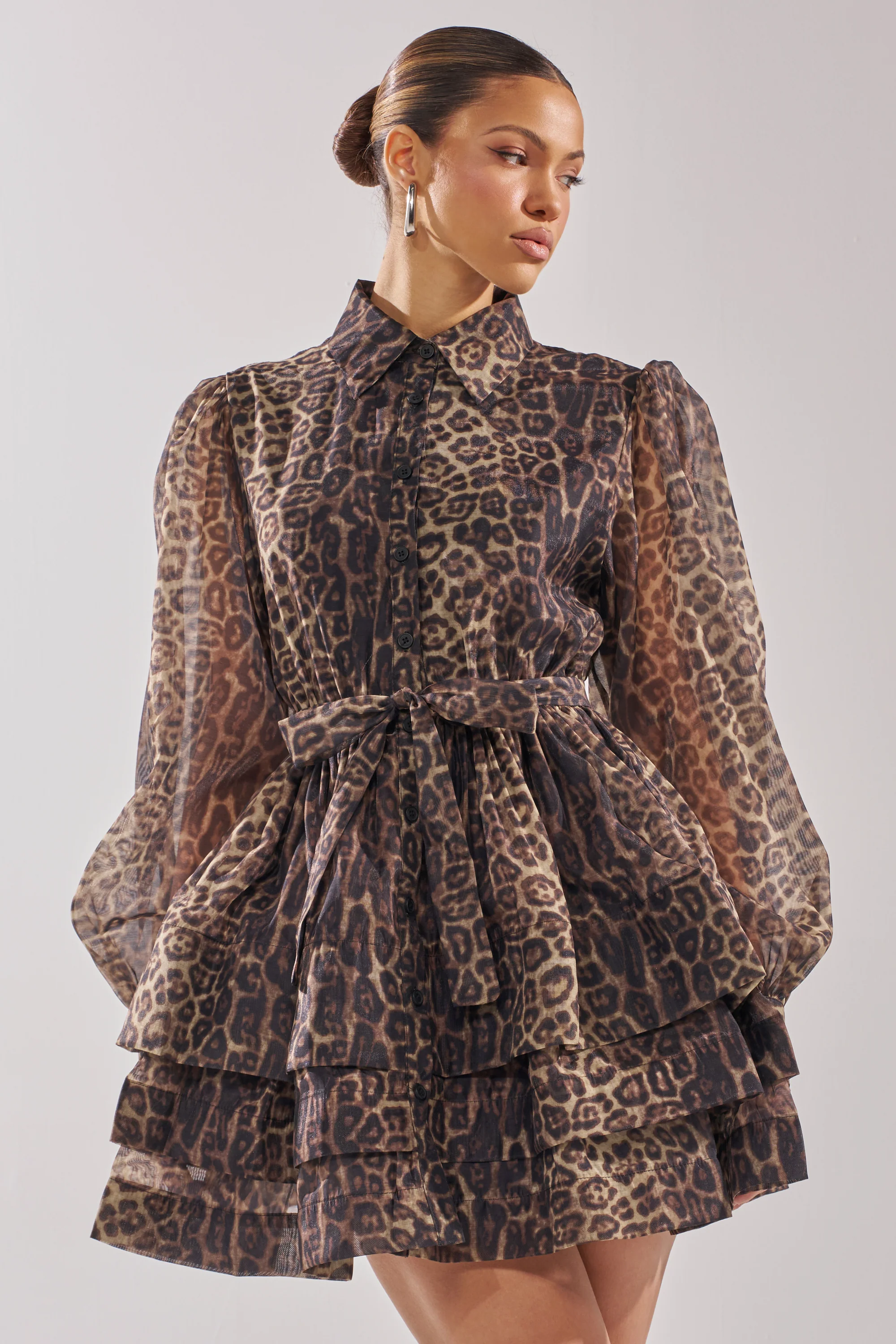 CHICEST OF CHIC LEOPARD PRINT MINI DRESS - Image 3