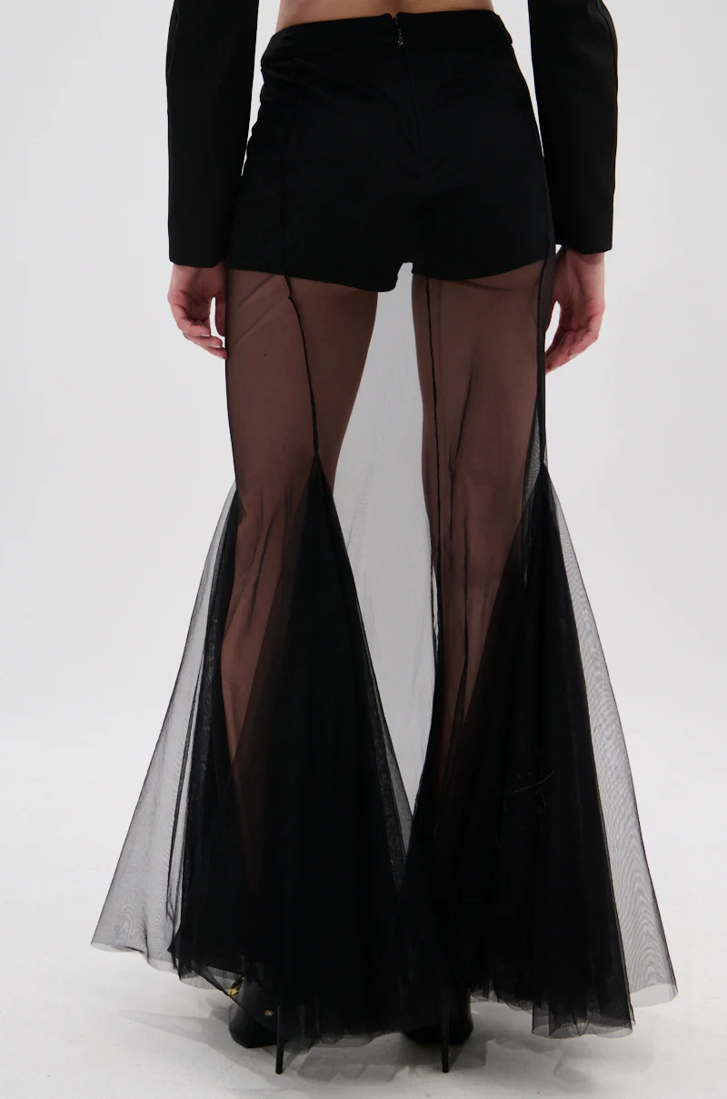 CHLOE MESH FLARE MAXI SKIRT - Image 5