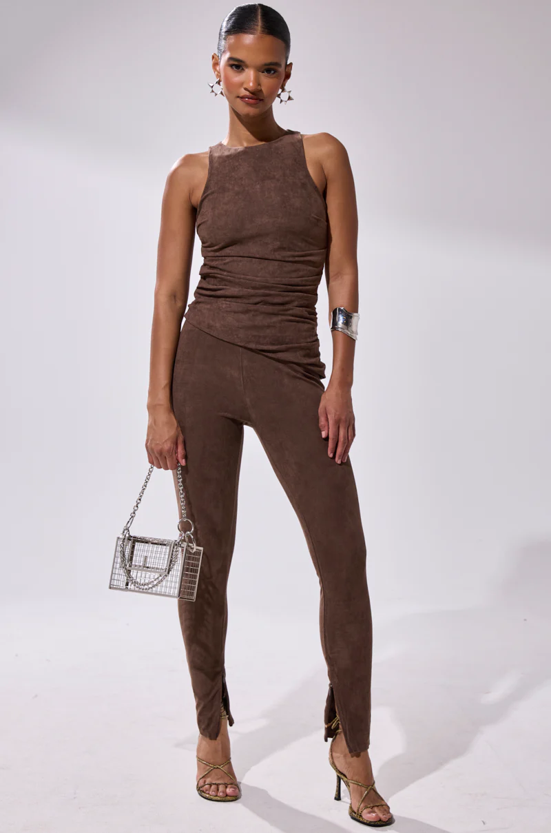 CHOCOLATE HEAVEN SUEDE BLOUSE - Image 5