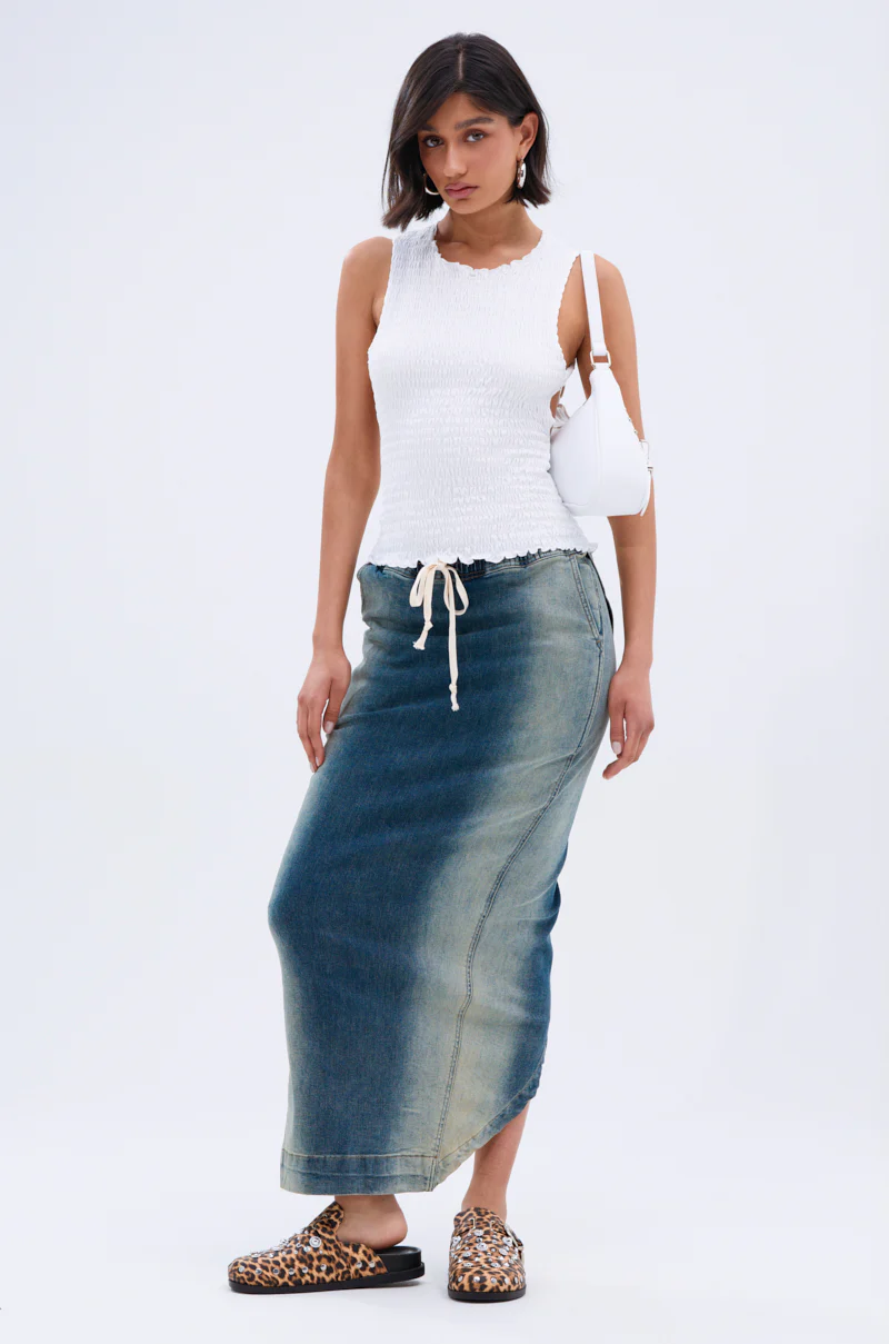 CHLOE OPEN BACK & SMOCKED BODY TOP - Image 10
