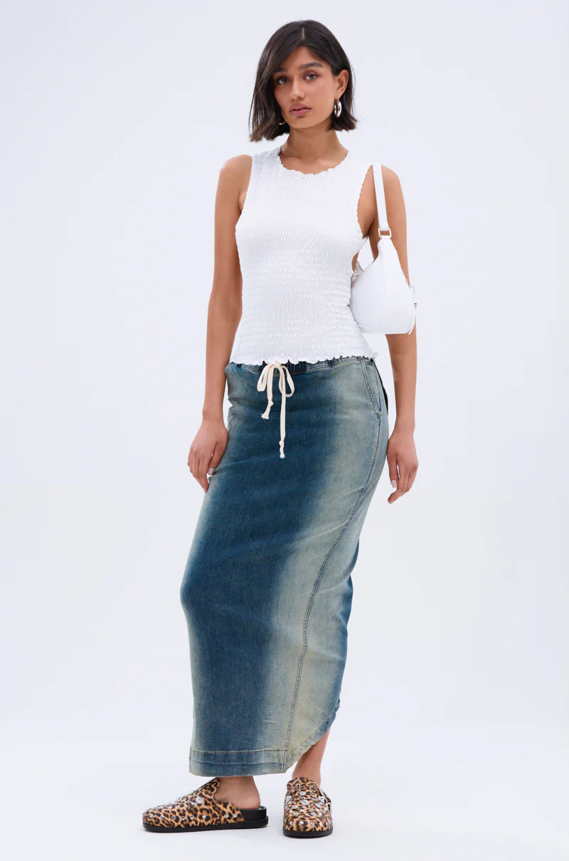 CHLOE OPEN BACK & SMOCKED BODY TOP - Image 9