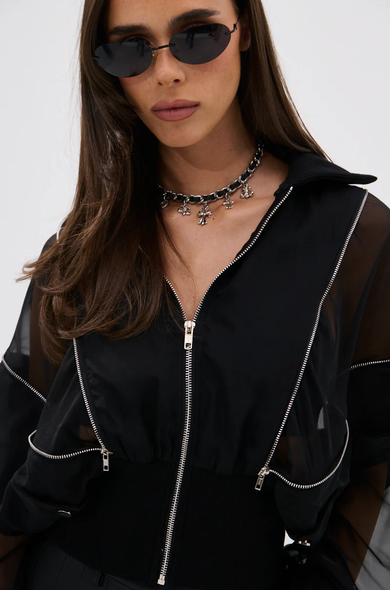 CHOOSE YOUR FIGHTER MESH INSERT BOMBER - Image 12