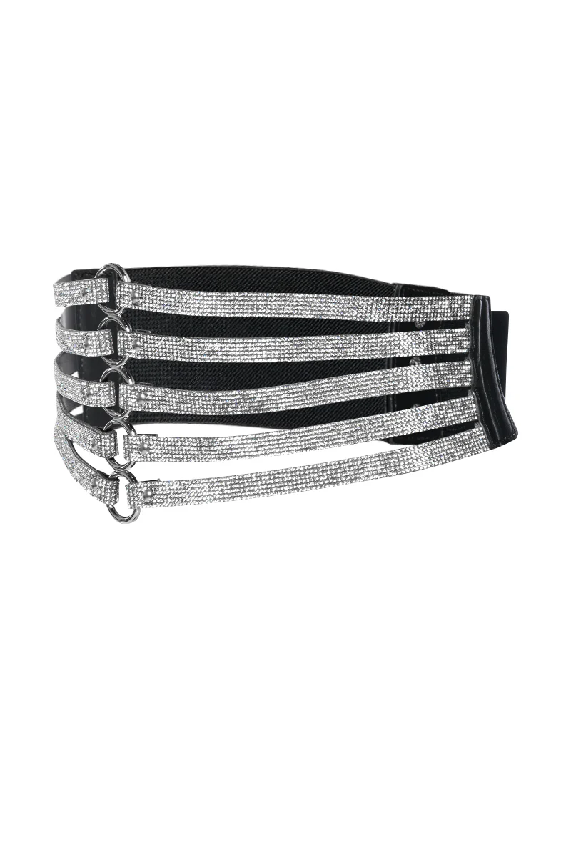 CINCH ME UP RHINESTONE STRETCH CORSET BELT - Image 4