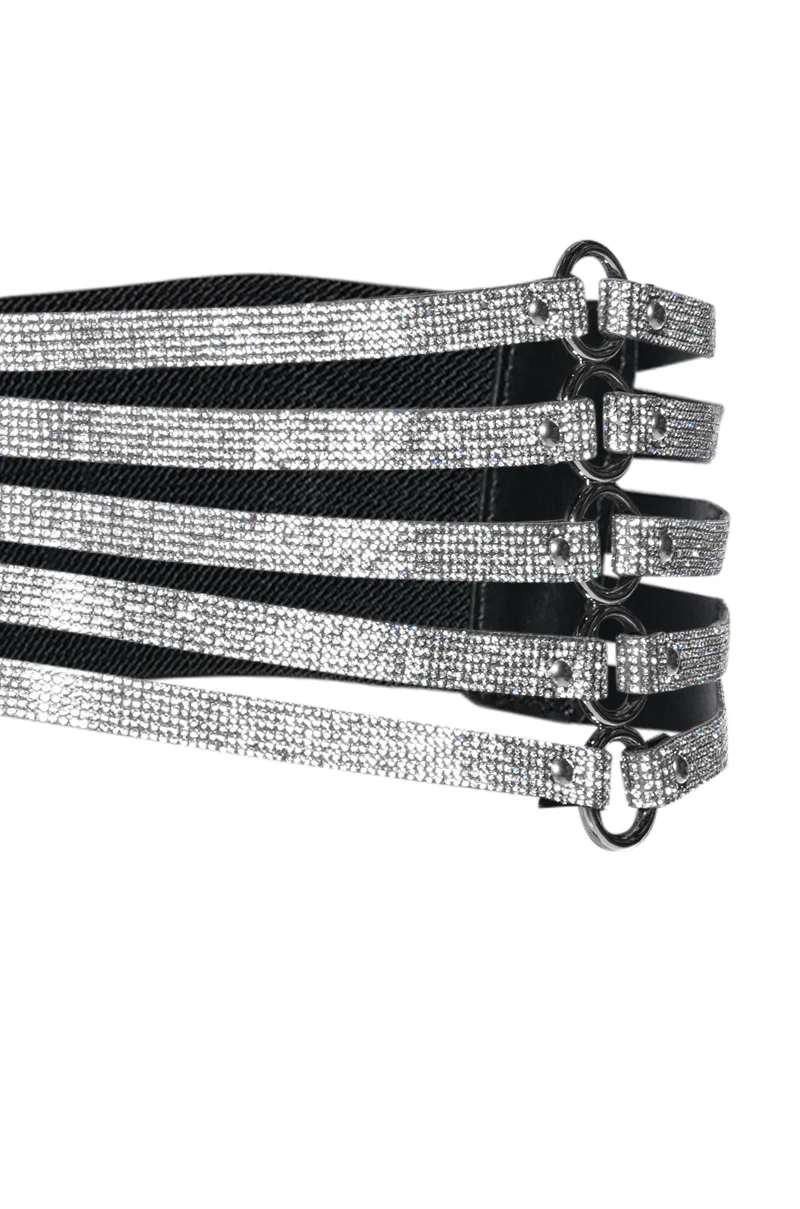 CINCH ME UP RHINESTONE STRETCH CORSET BELT - Image 5