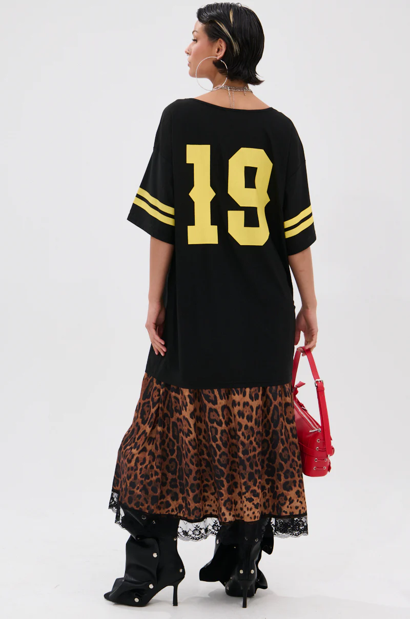 CITY GIRL LAYERED JERSEY MAXI DRESS - Image 4
