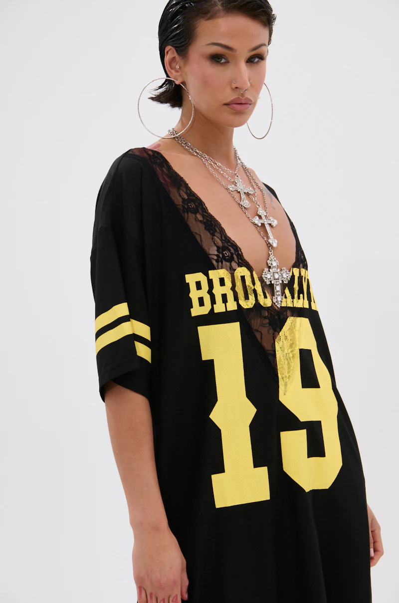 CITY GIRL LAYERED JERSEY MAXI DRESS - Image 5