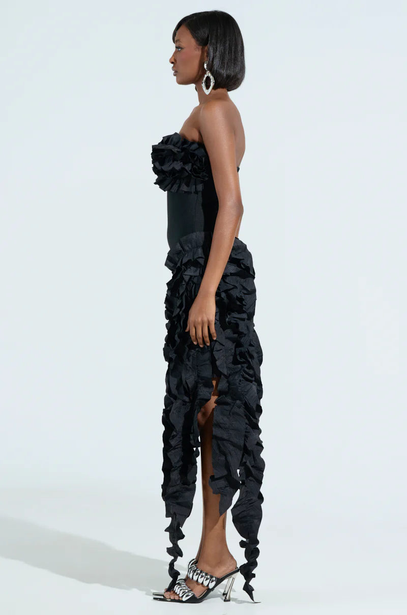 CITY LIGHTS RUFFLE MAXI DRESS - Image 4