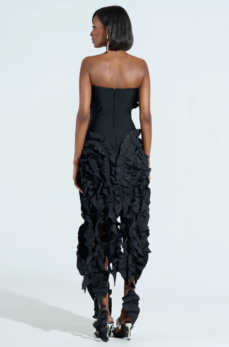 CITY LIGHTS RUFFLE MAXI DRESS - Image 6