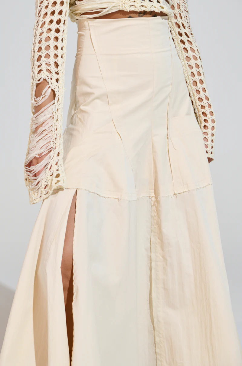 CLAIRE EXPOSED SEAMS MIDI SKIRT - Image 12