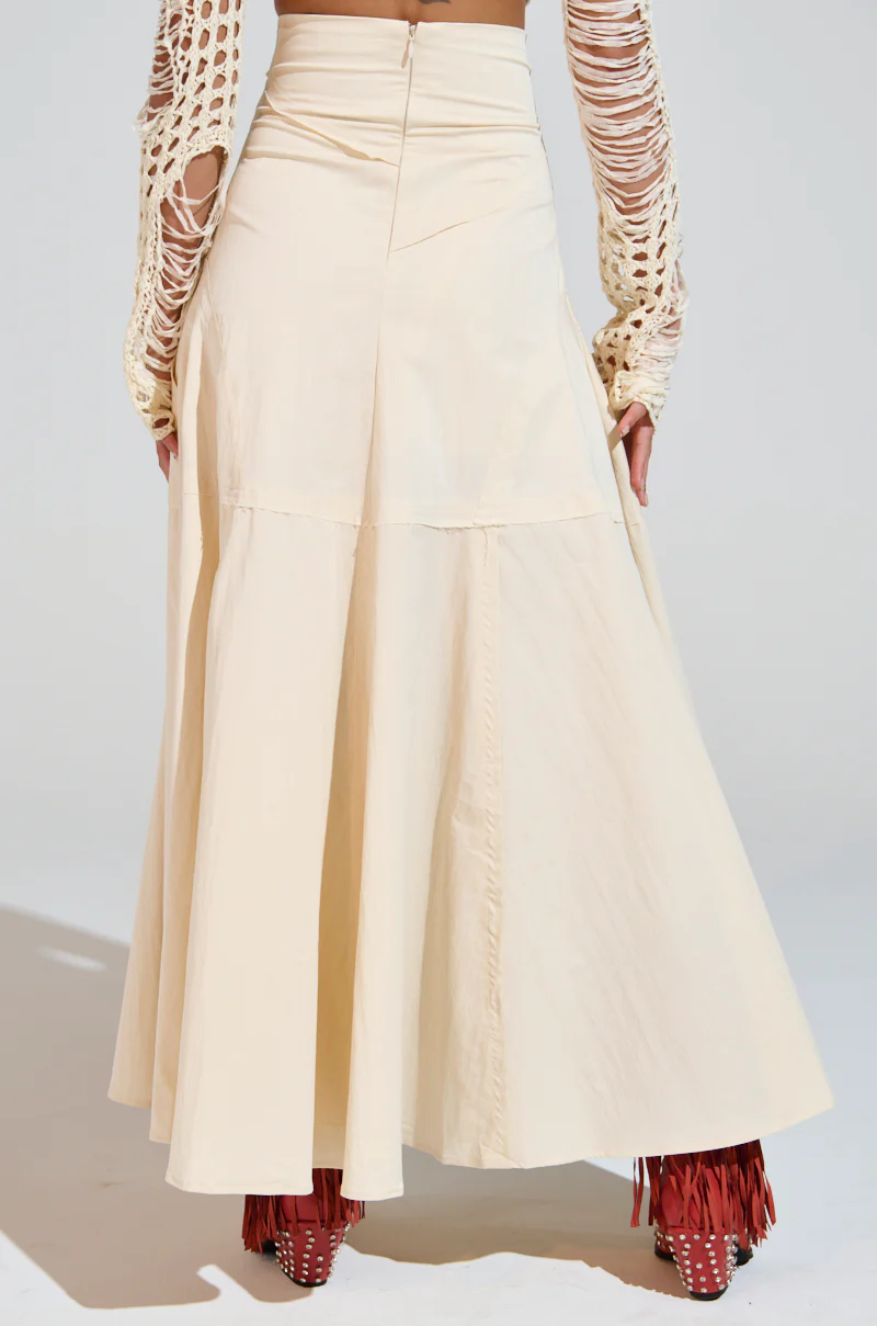 CLAIRE EXPOSED SEAMS MIDI SKIRT - Image 6
