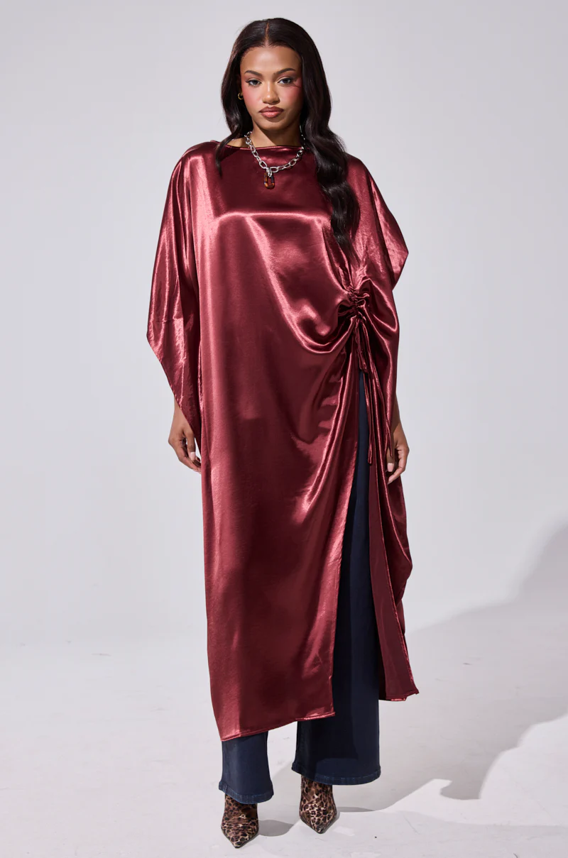 CLARA SIDE RUCHED BLOUSE - Image 2