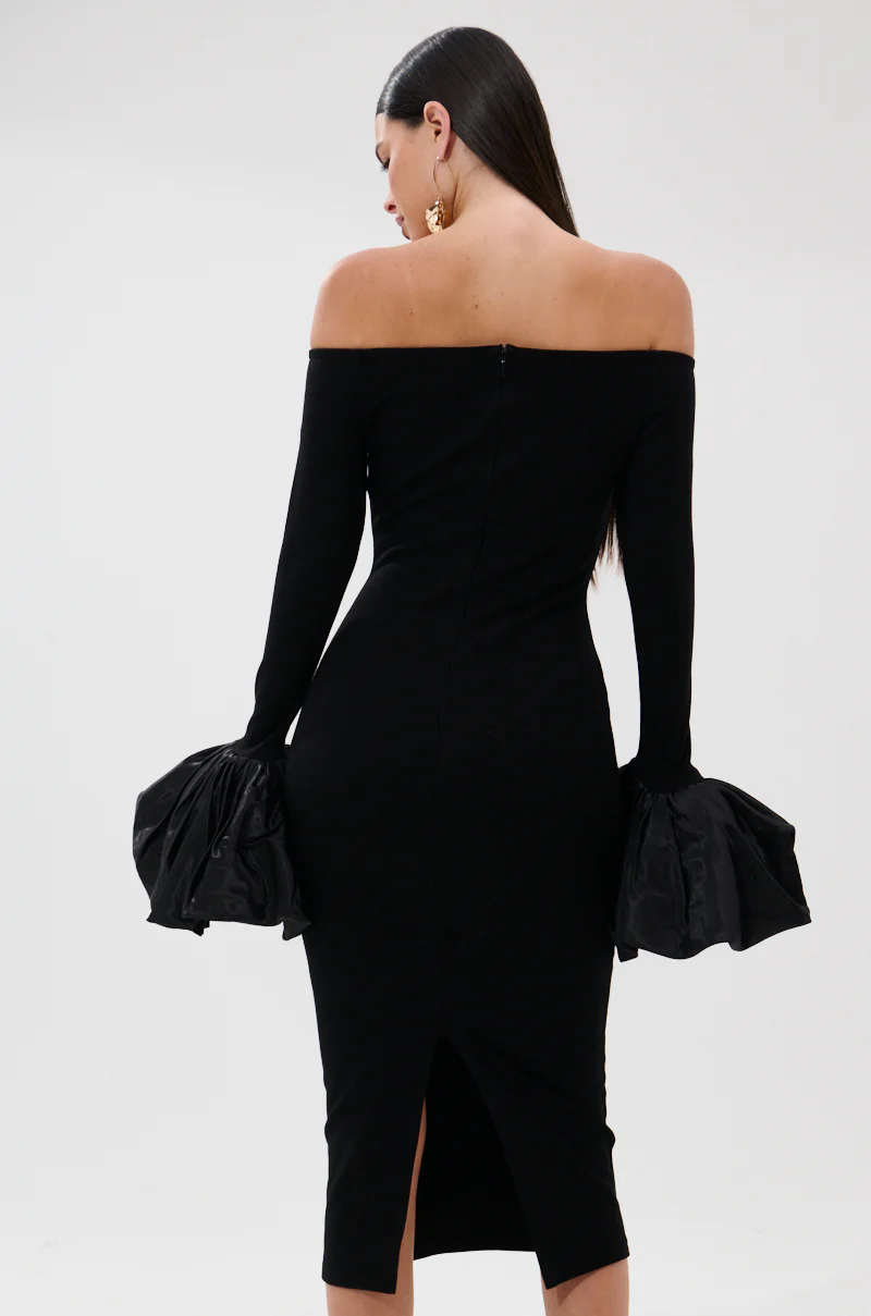 CLASS WITH A LITTLE BIT OF SASS MIDI DRESS - Image 3