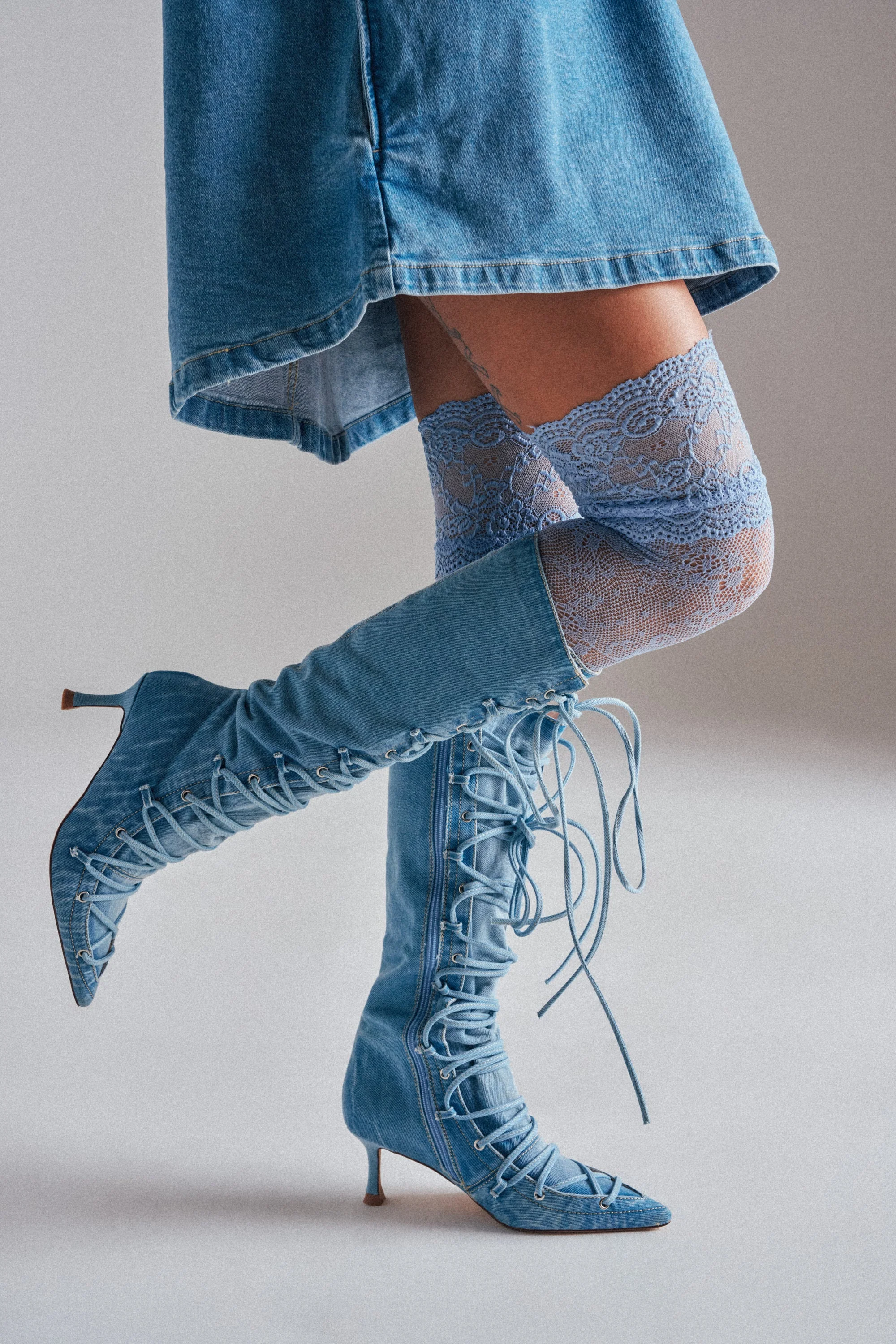 CLASSY VIBES THIGH HIGH STOCKINGS - Image 2