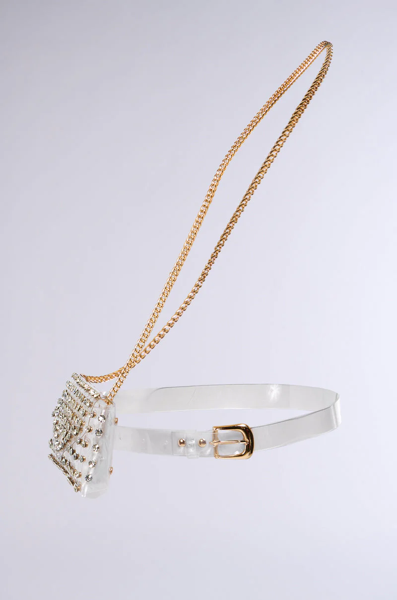 CLEARLY WORTHY BLING BELT BAG - Image 2