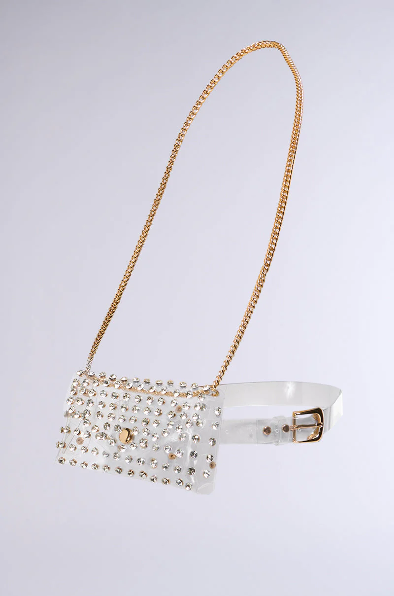 CLEARLY WORTHY BLING BELT BAG - Image 3