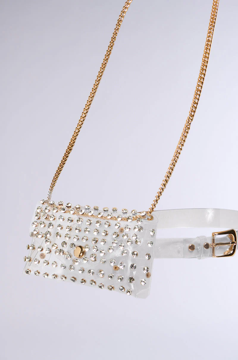 CLEARLY WORTHY BLING BELT BAG - Image 4