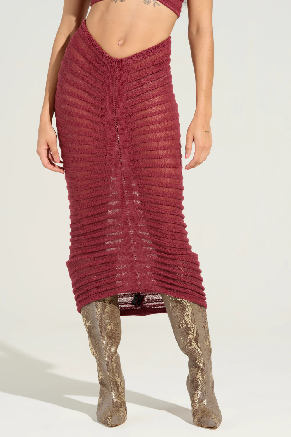 CLEO SEMI SHEER MAXI SKIRT - Image 2