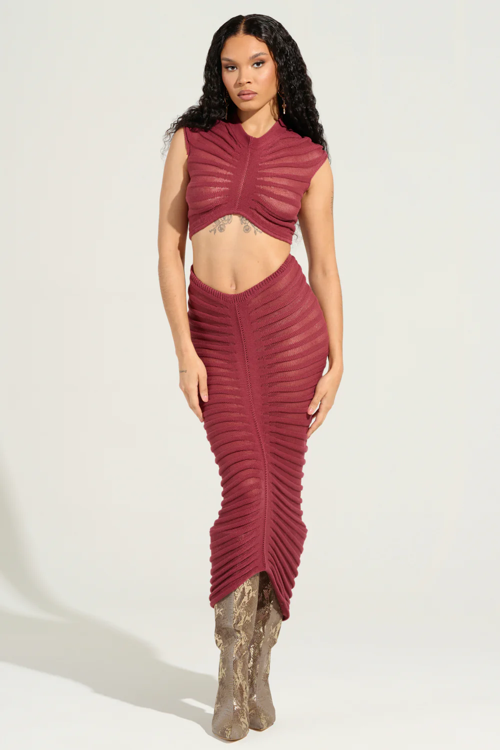 CLEO SEMI SHEER MAXI SKIRT - Image 6