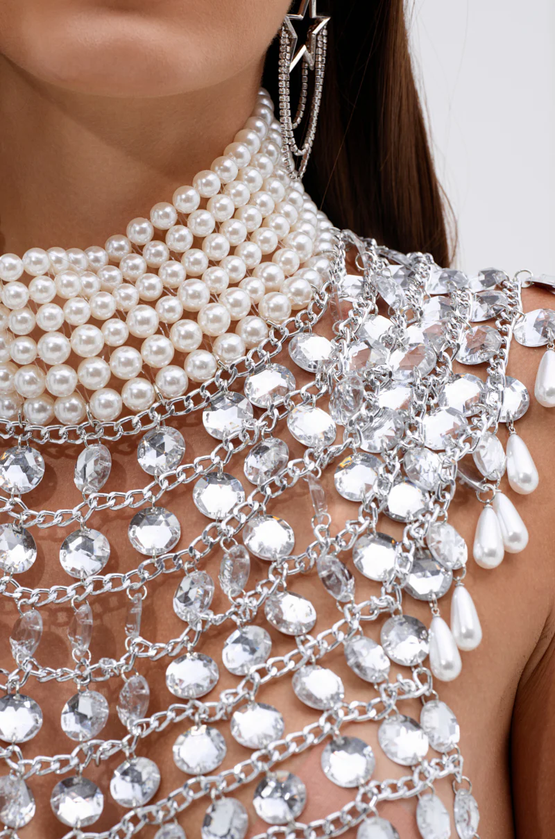 CLEOPATRA RHINESTONE CHAIN TOP - Image 9