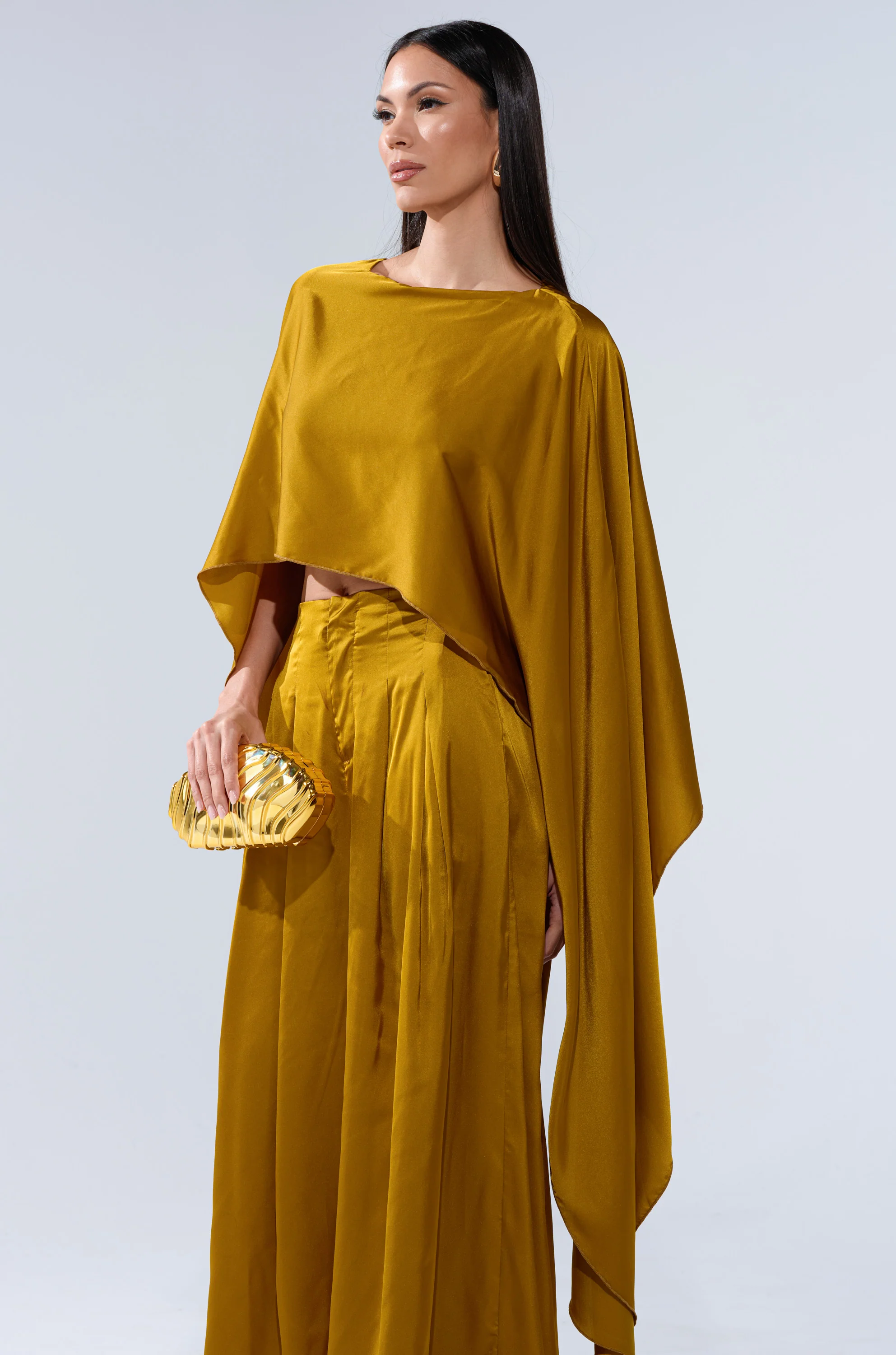 COCKTAIL HOUR BLOUSE IN MUSTARD - Image 4