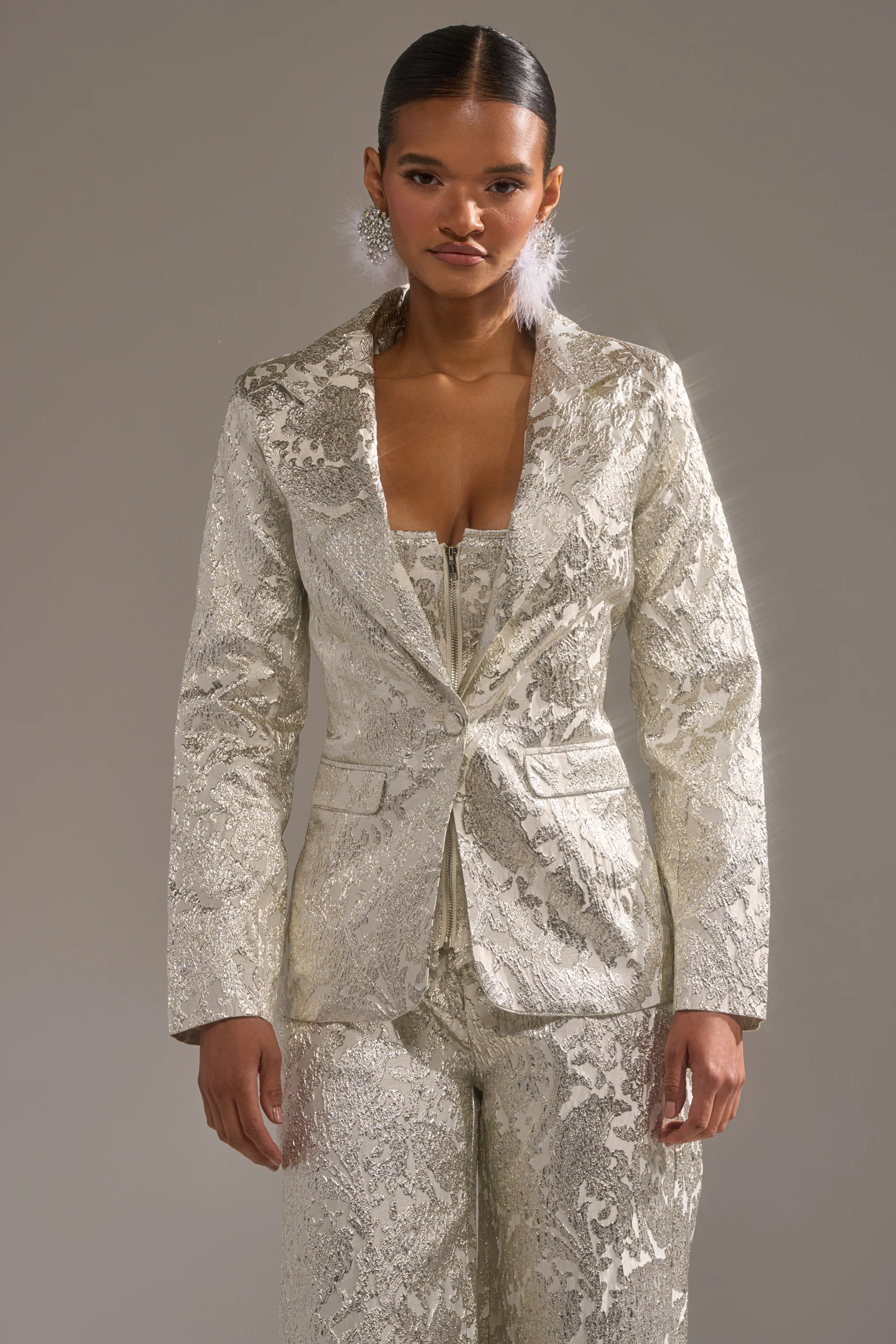 COCO BROCADE BLAZER