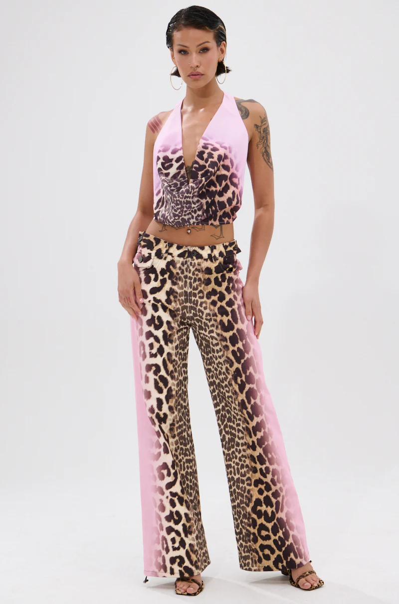 COCO LEOPARD PRINT HALTER TOP - Image 5