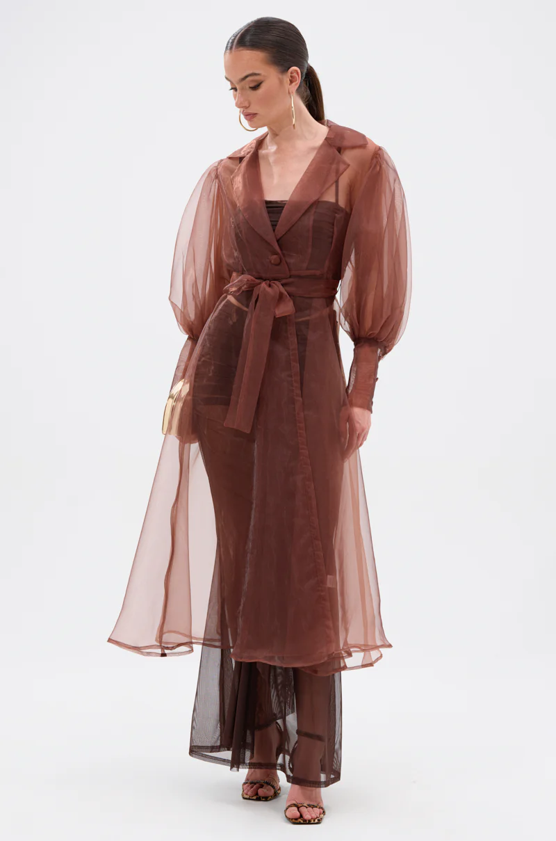 COCO SHEER ORGANZA TRENCH