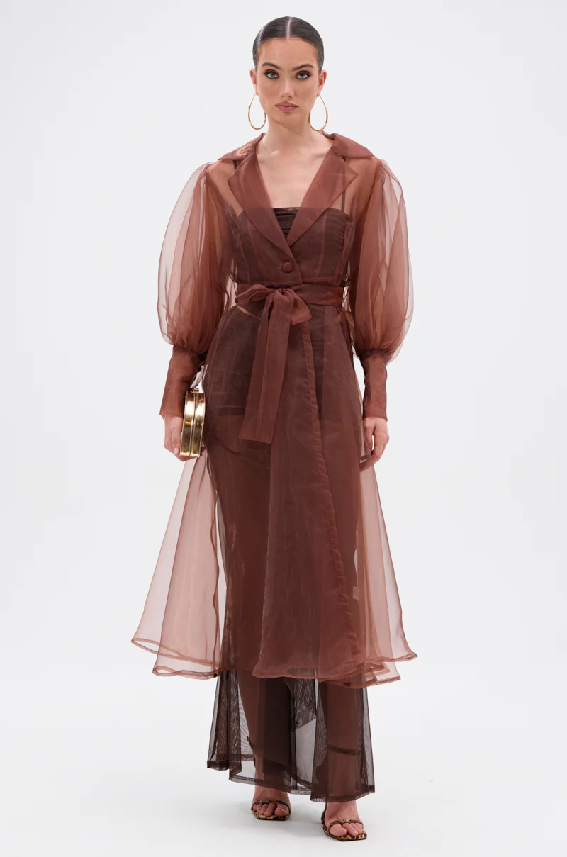 COCO SHEER ORGANZA TRENCH - Image 2