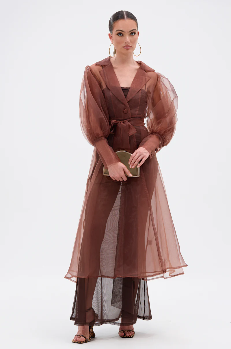 COCO SHEER ORGANZA TRENCH - Image 3