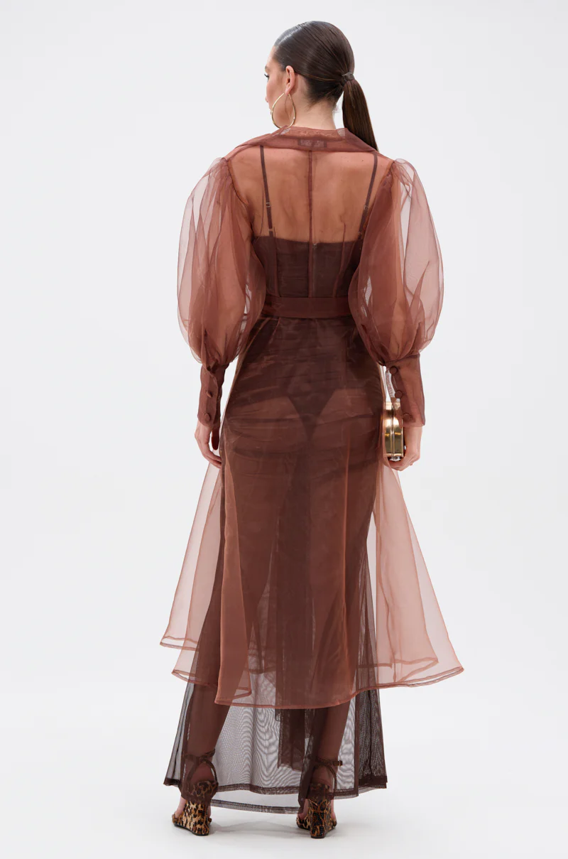 COCO SHEER ORGANZA TRENCH - Image 5