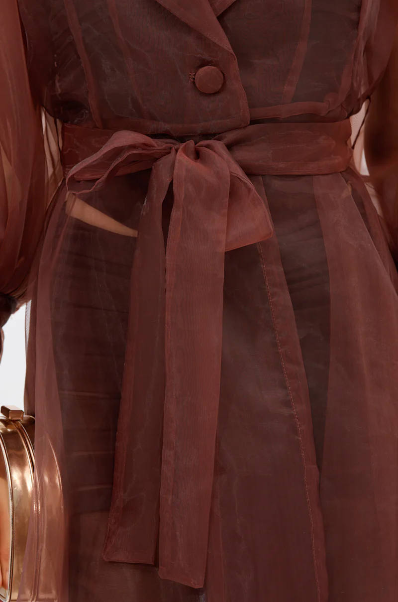 COCO SHEER ORGANZA TRENCH - Image 6