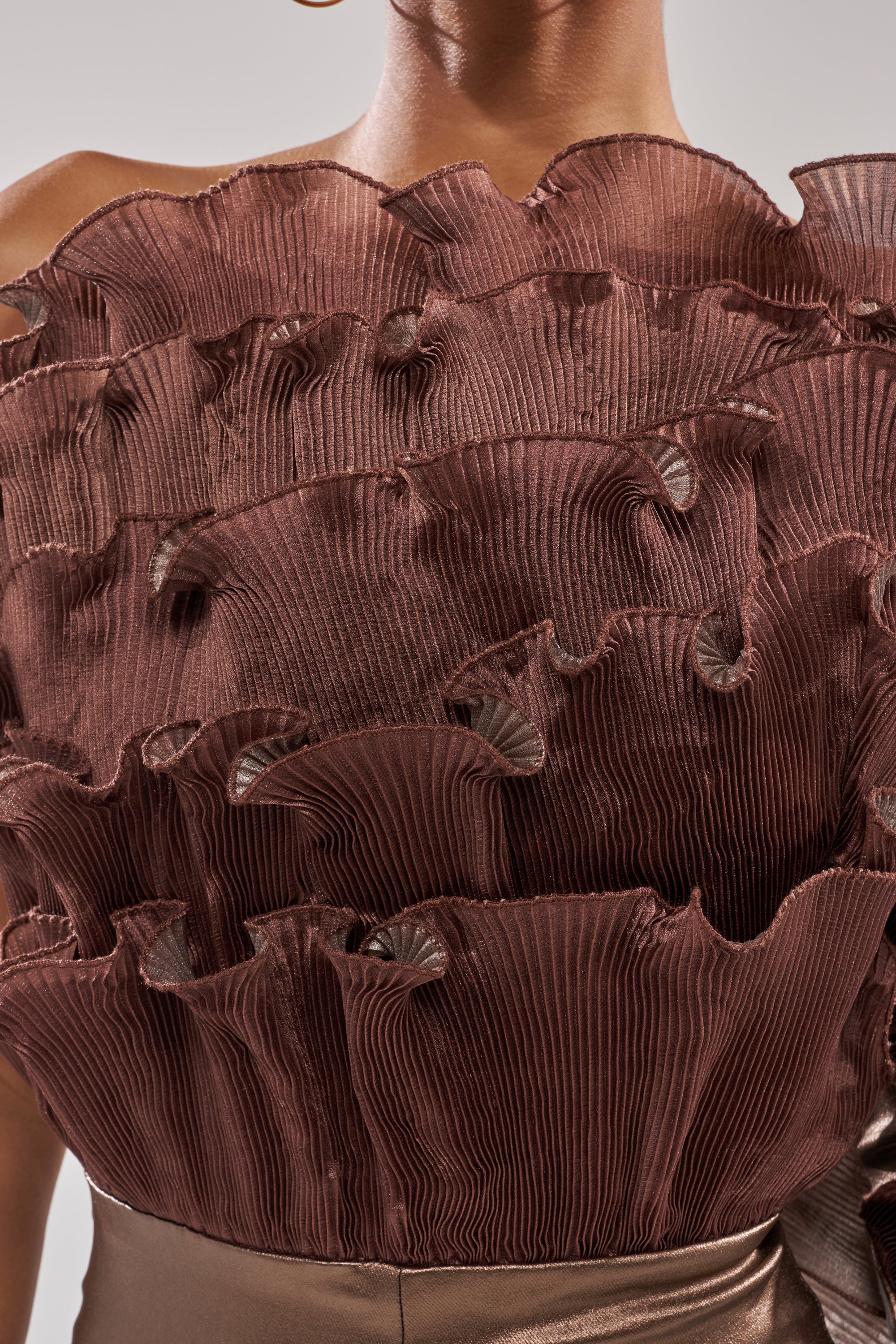 COCOA BUTTER ONE SLEEVE JUMPSUIT - Image 7