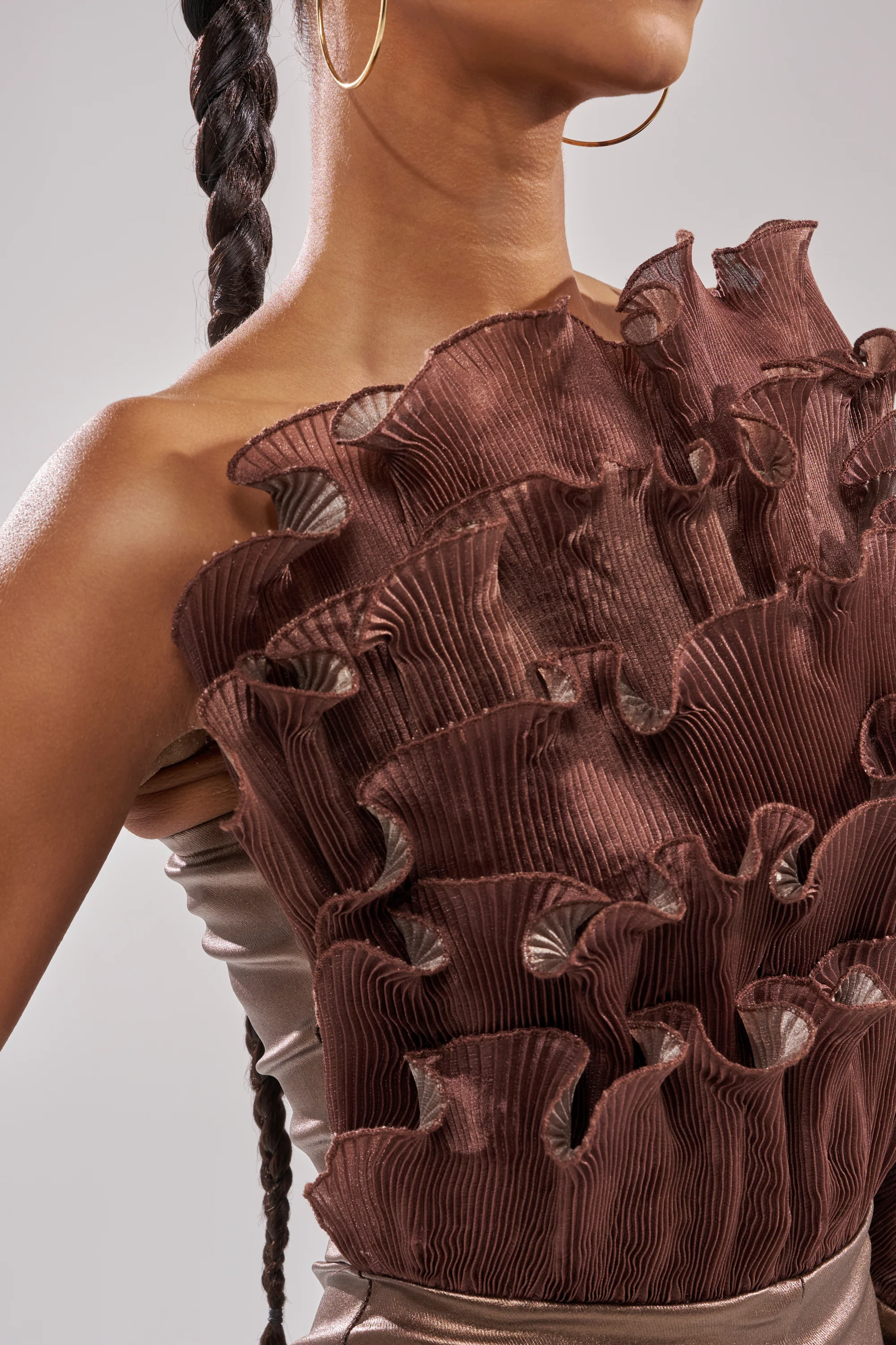 COCOA BUTTER ONE SLEEVE JUMPSUIT - Image 8