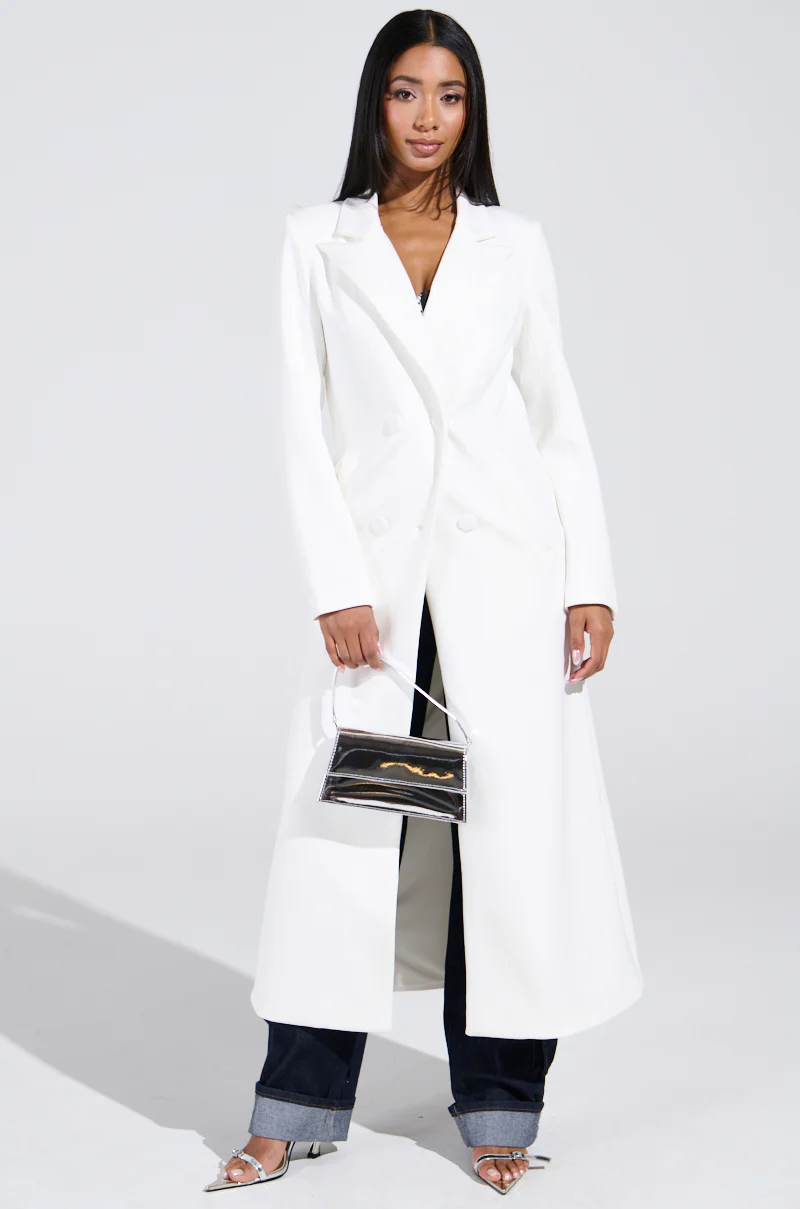 COCOA BUTTER TRENCH IN WHITE - Image 3