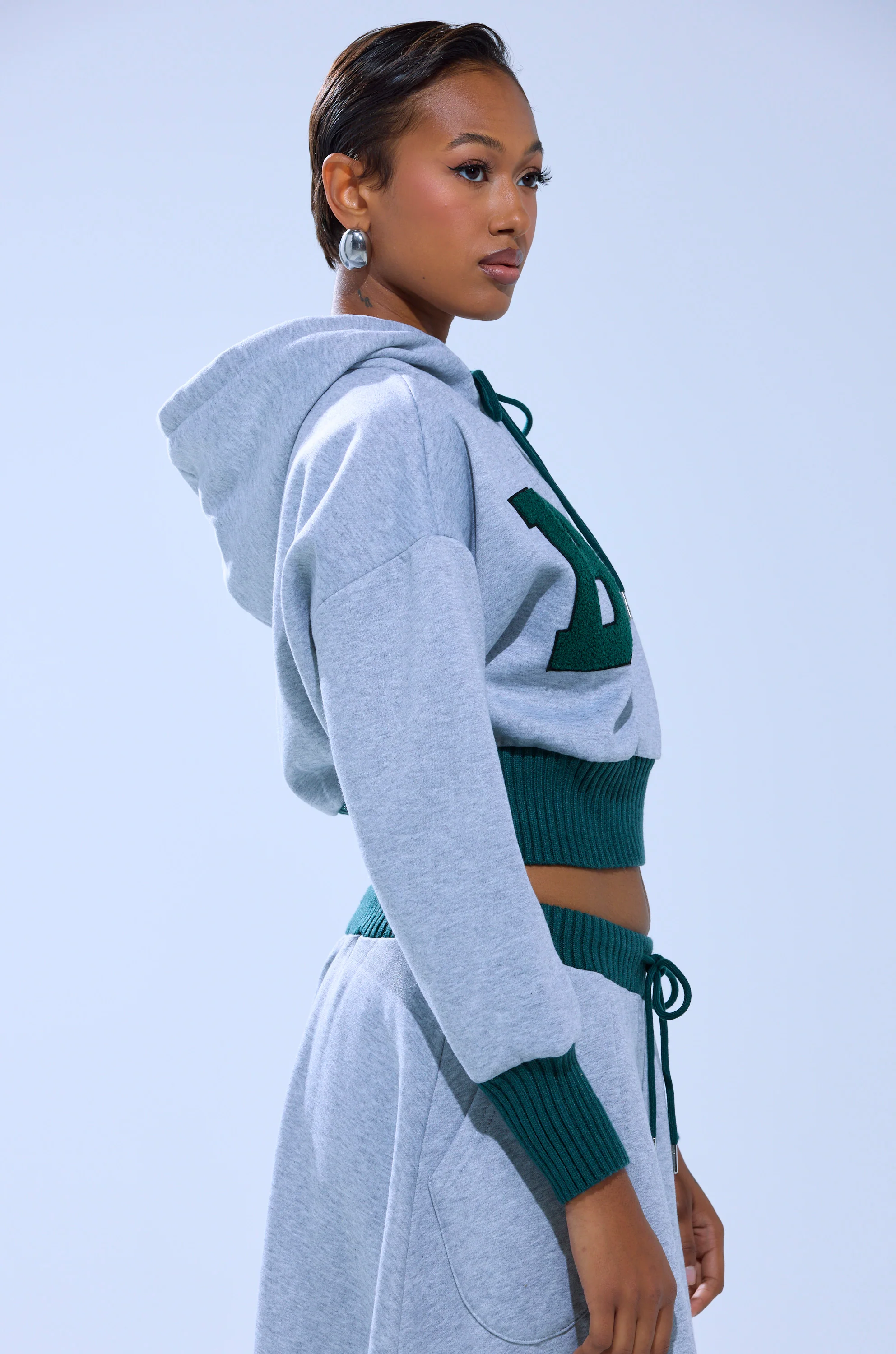 COLLEGIATE FRENCH TERRY HOODED SWEATSHIRT - Image 2