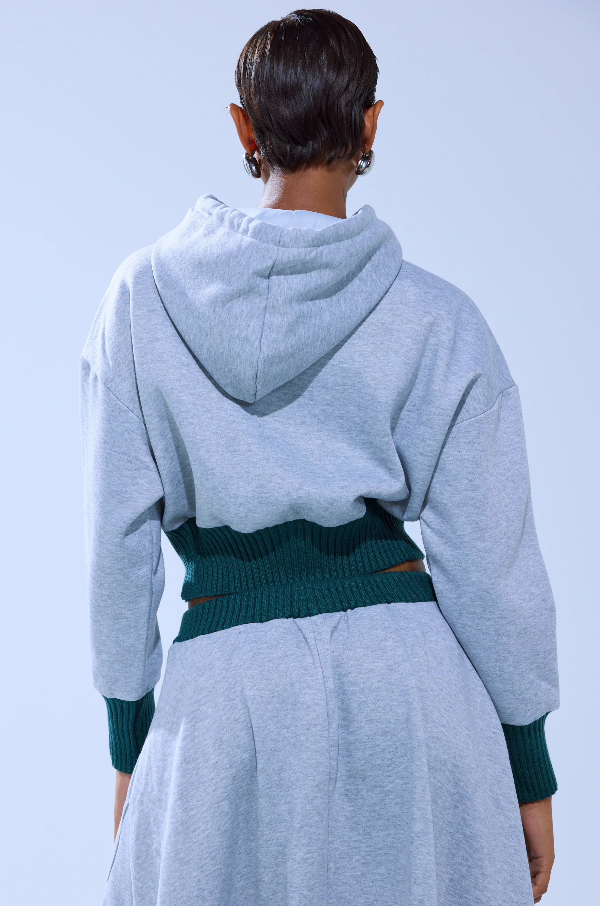 COLLEGIATE FRENCH TERRY HOODED SWEATSHIRT - Image 3