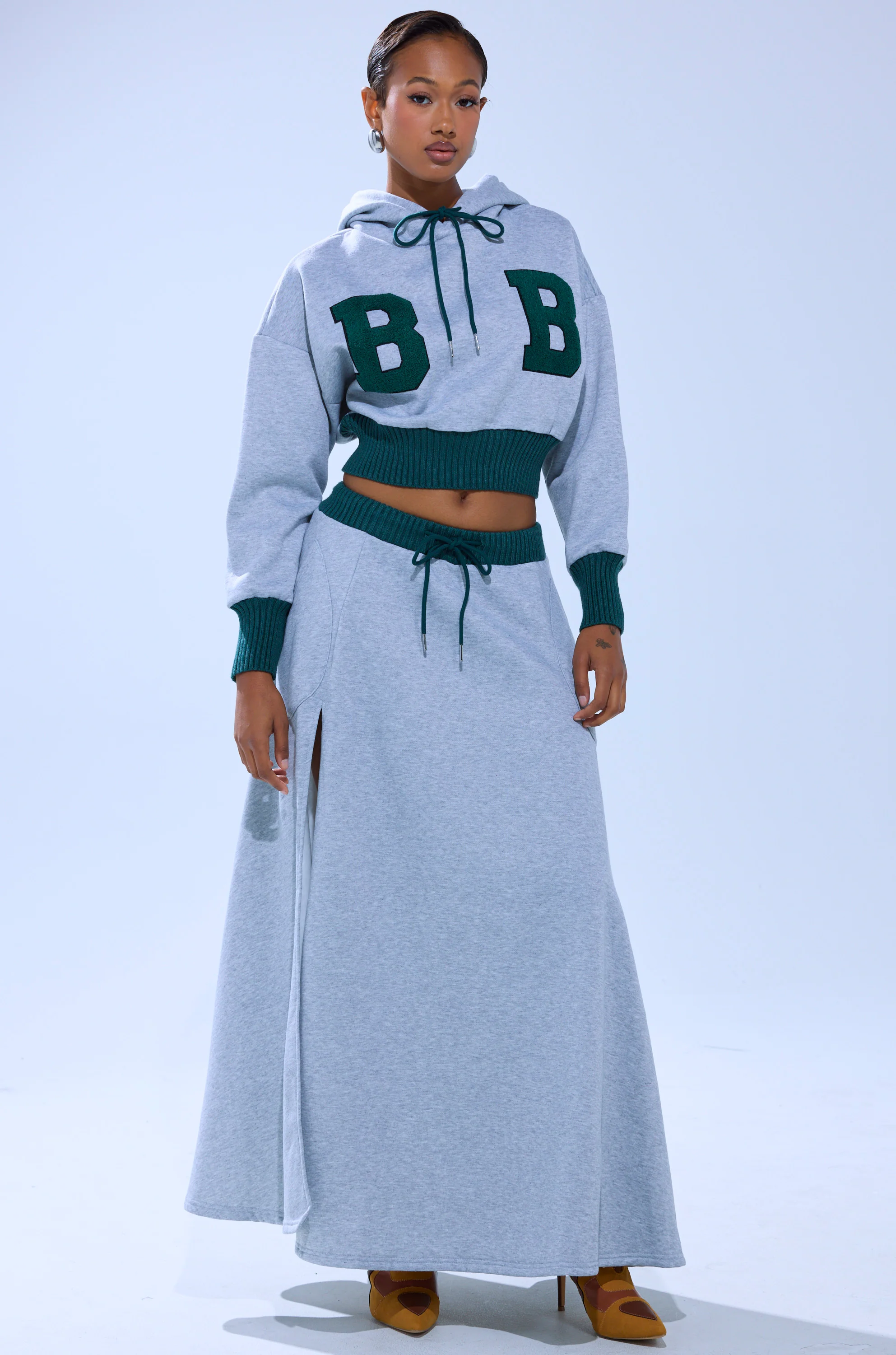 COLLEGIATE FRENCH TERRY HOODED SWEATSHIRT - Image 4