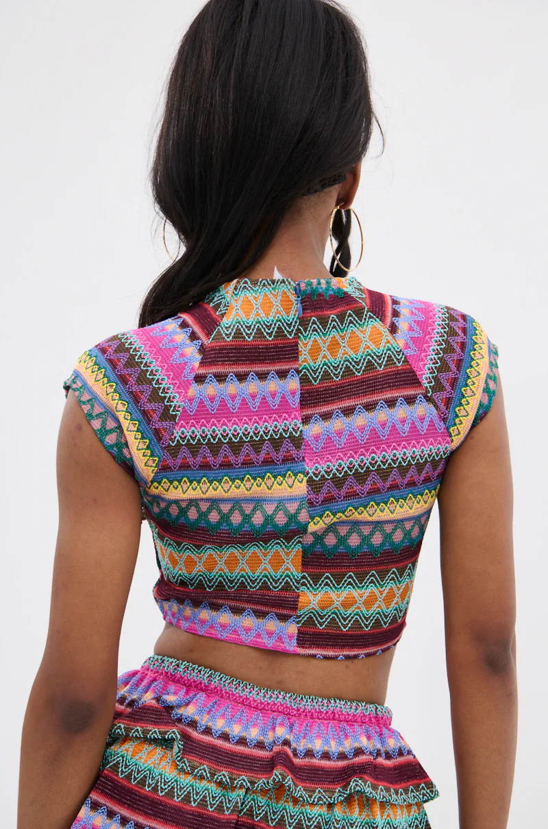 COLORFUL LIFE RUFFLE BLOUSE - Image 4