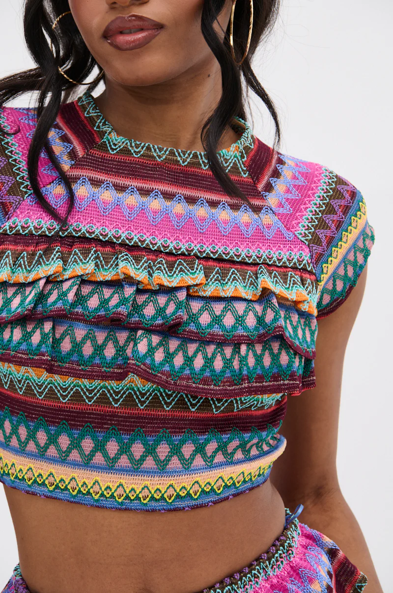 COLORFUL LIFE RUFFLE BLOUSE - Image 8
