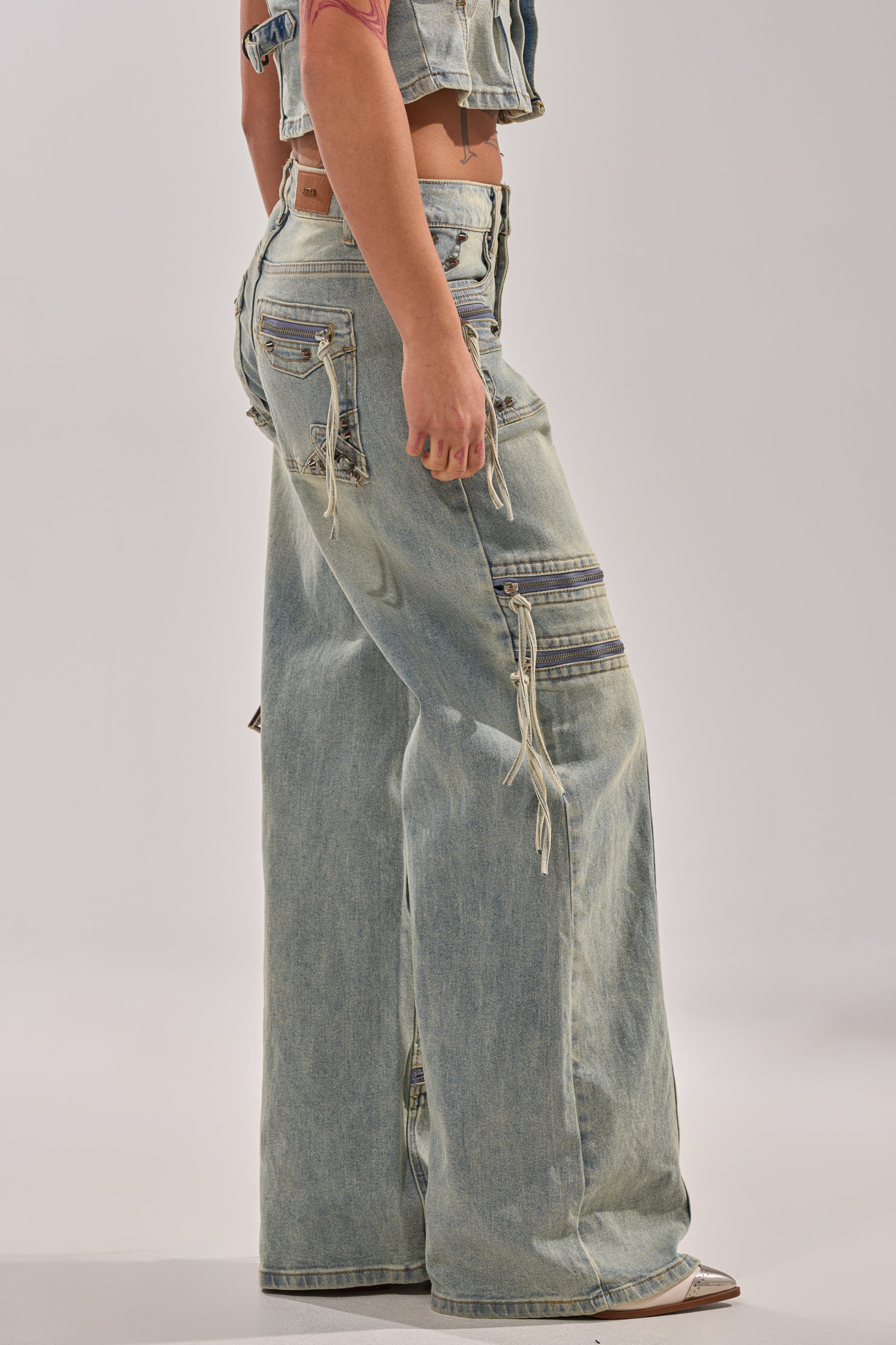 COMEBACK ERA WIDE LEG DENIM JEANS - Image 3