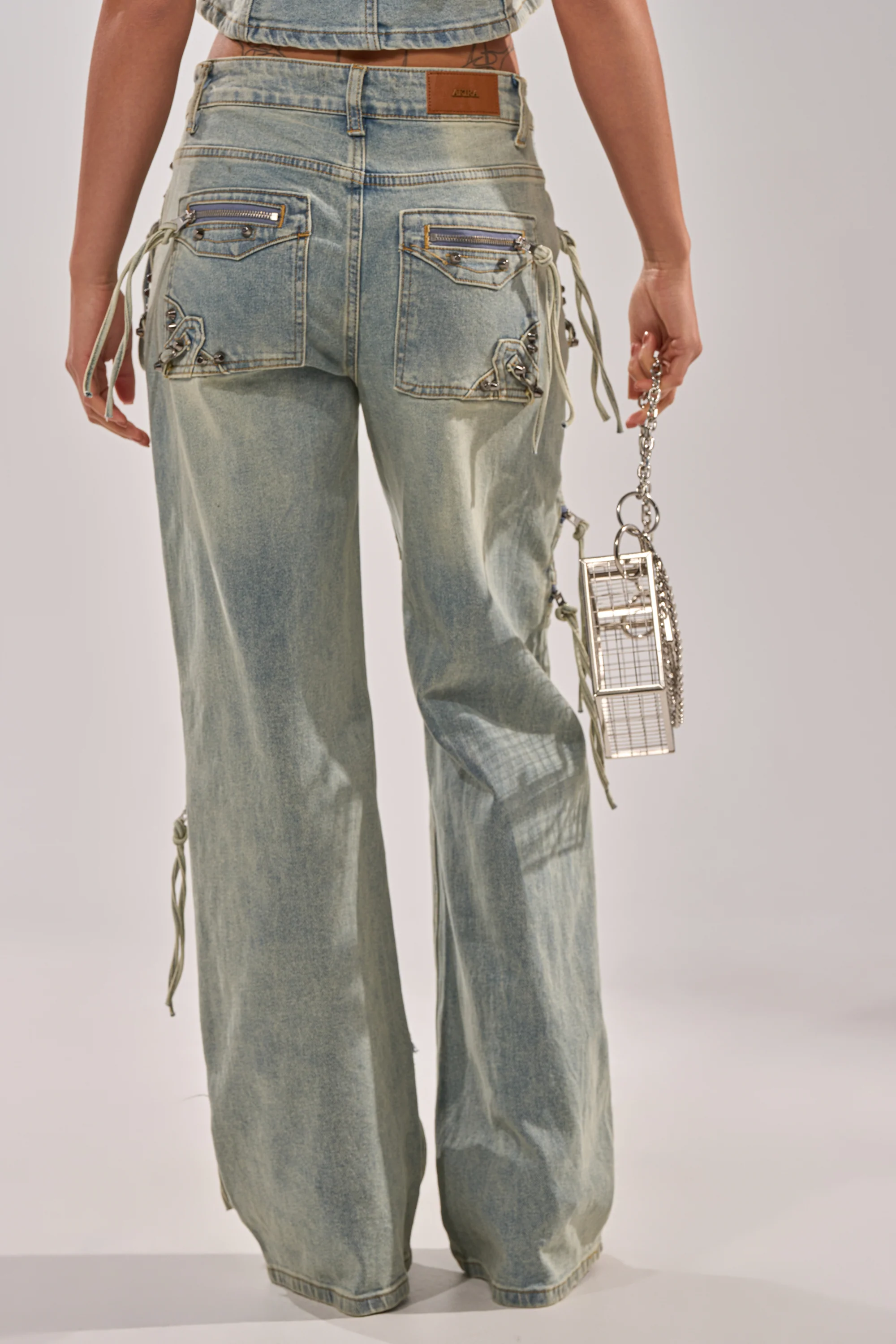 COMEBACK ERA WIDE LEG DENIM JEANS - Image 5