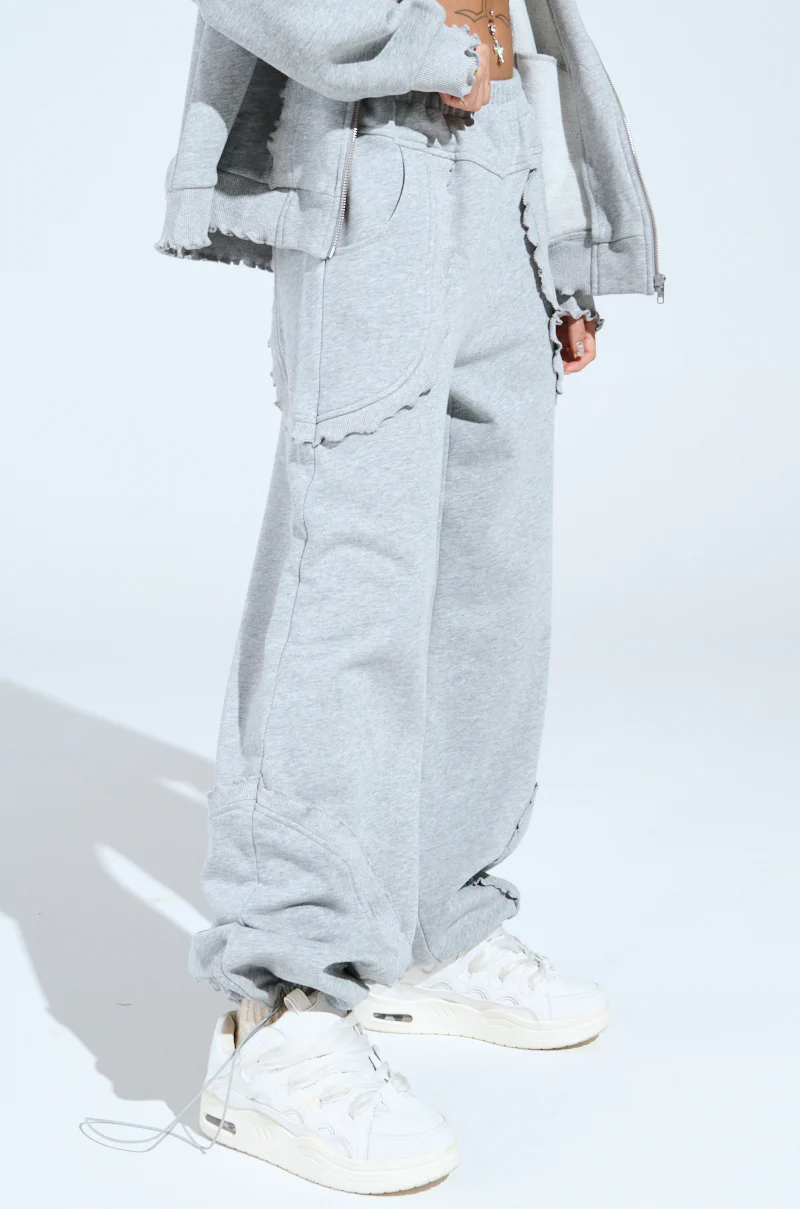 COME CHILL WITH ME WIDE LEG JOGGER - Image 3