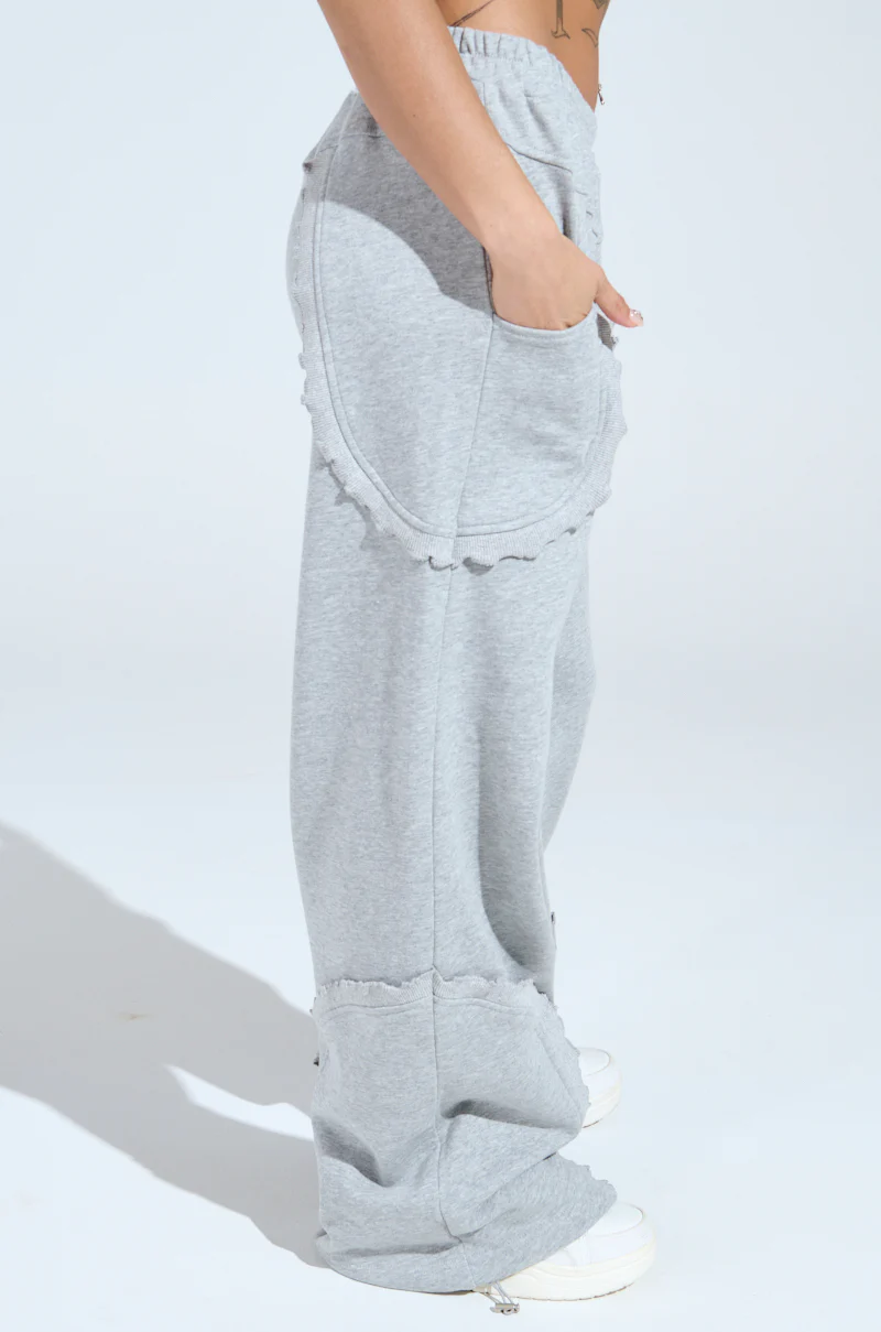COME CHILL WITH ME WIDE LEG JOGGER - Image 4