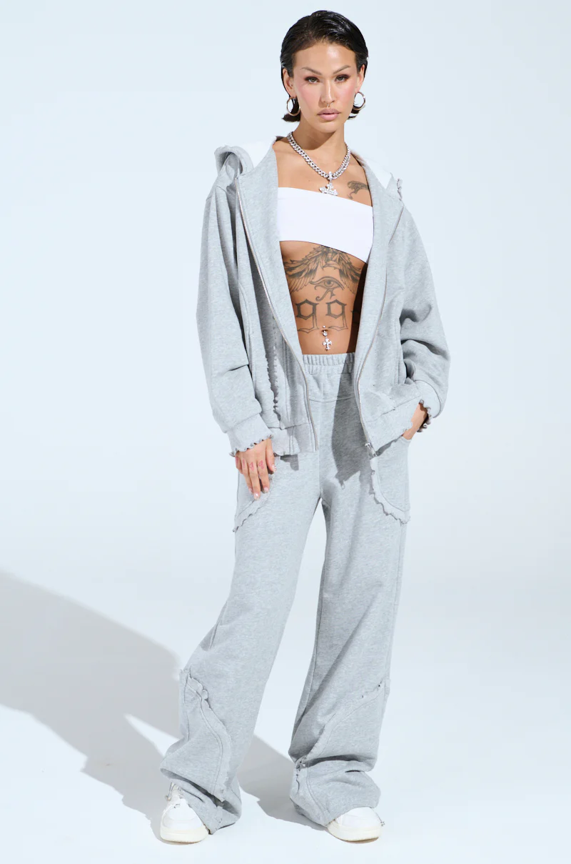 COME CHILL WITH ME WIDE LEG JOGGER - Image 6