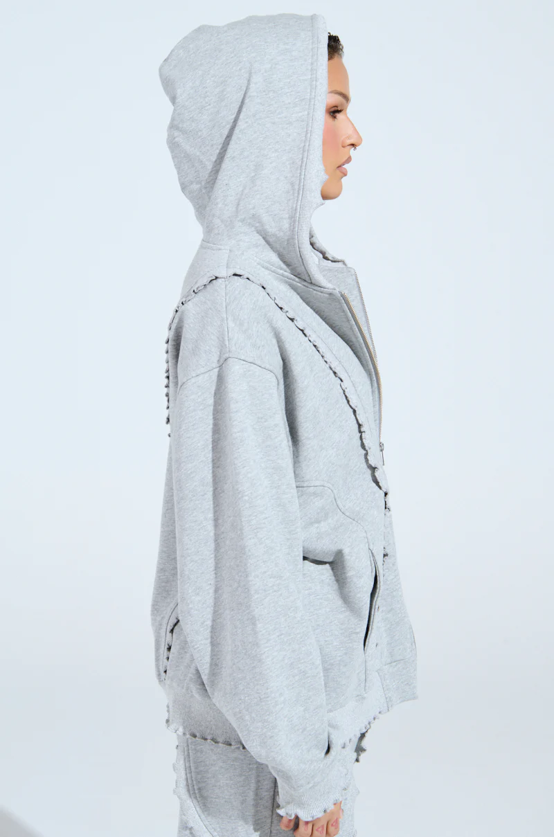 COME CHILL WITH ME ZIP UP SWEATSHIRT - Image 3