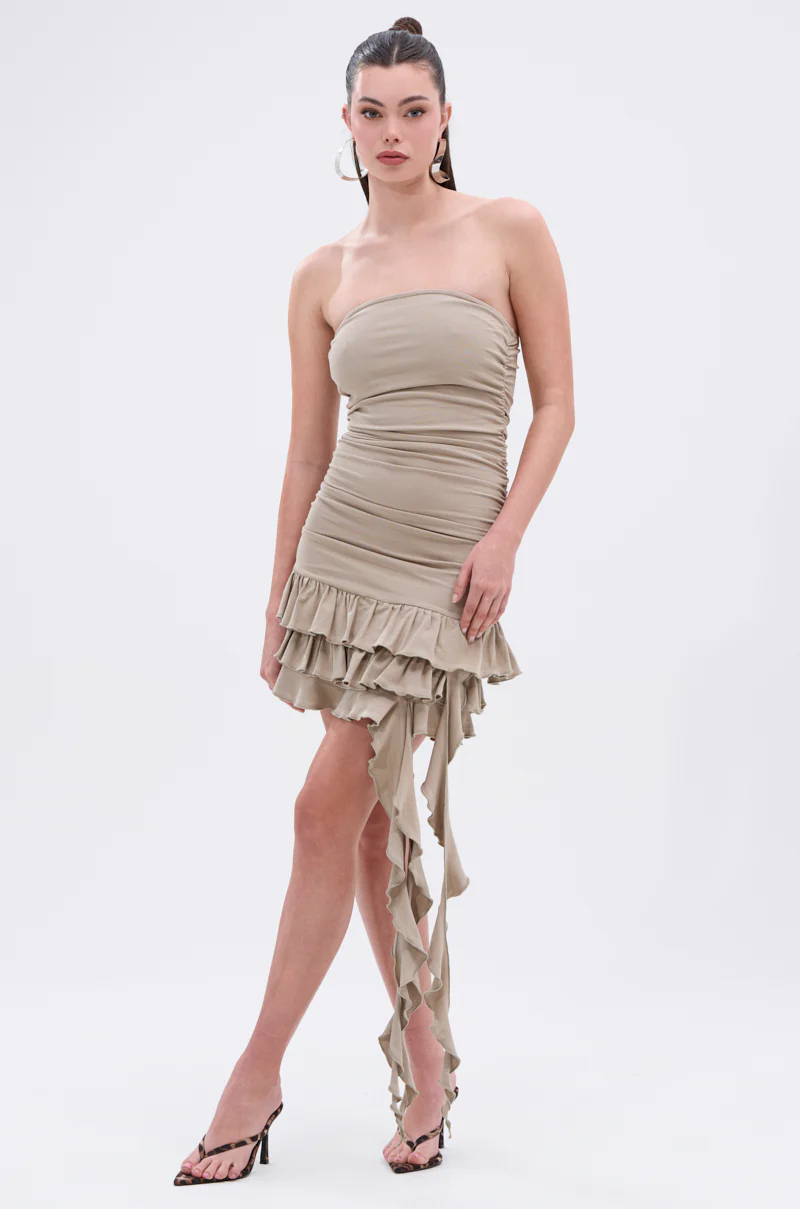 COME MY WAY RUFFLE MINI DRESS - Image 3