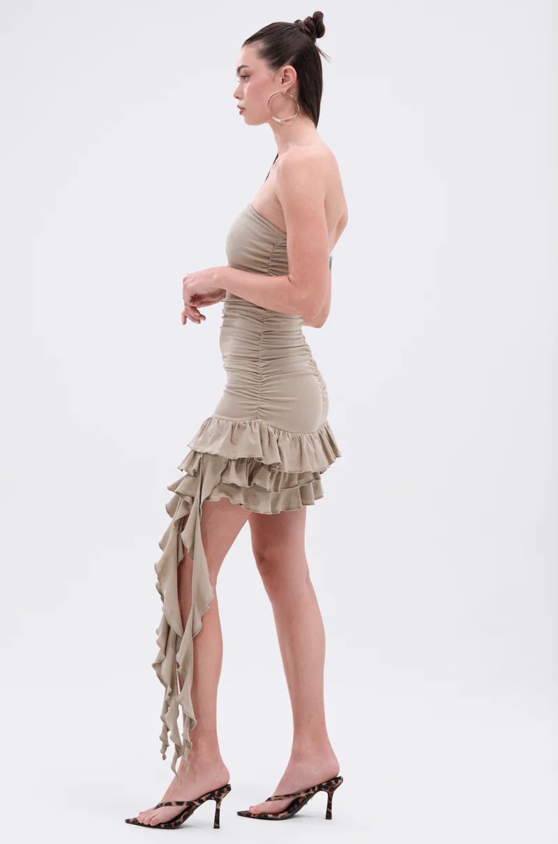 COME MY WAY RUFFLE MINI DRESS - Image 5